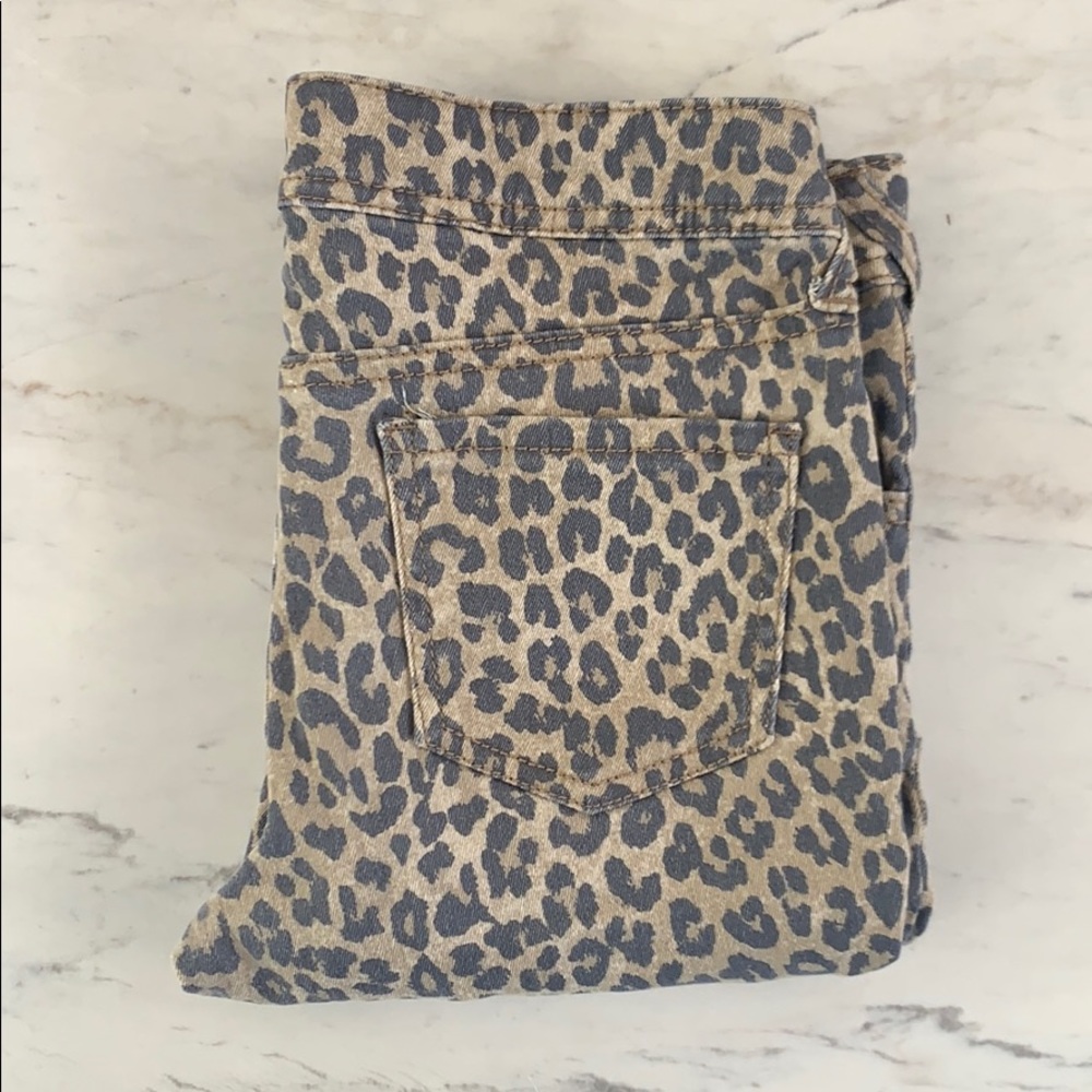 Leopard girls jeans